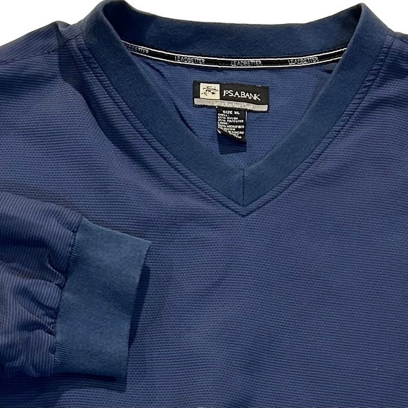 Jos. A. Bank Leadbetter Pullover Windbreaker w Pockets Navy Blue Golf Apparel XL - Picture 1 of 12